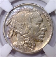 1917 Buffalo Nickel Extra Fine NGC XF details clnd