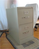 2 drawer metal file cabinet