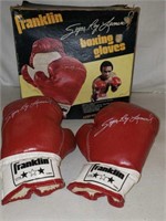 Franklin  Sugar Ray Leonard boxing gloves with Box
