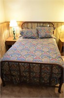 Full Size Iron Bed - Brown