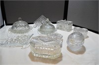Assorted Glassware in Basket