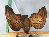 American folk art carved wood eagle, wingspan of 1