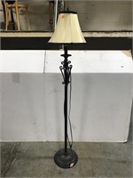 Wrought iron style floor lamp