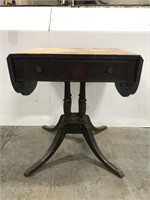 Vintage Grand Rapids mahogany drop leaf side table