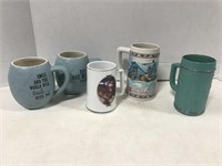 Miller High Life Christmas stein and mugs