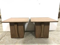Mid century low end table pair