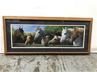 Framed horse artwork