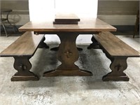 Vintage Dining table w/ bench seating