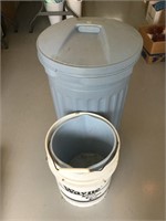 Blue trash can/buckets