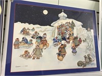 Barbara Lavallee poster 1992, Christmas potlatch s