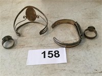 Two (2) bracelets; Two (2) rings