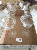 Six (6) wine glasses