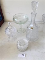 Decanner, Covered dish, Glass coasters