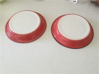Two (2) Pyrex pie plates