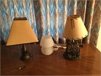Three (3) lamps