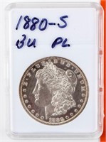 Coin 1880-S  Morgan Silver Dollar BU DMPL .