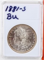 Coin 1881-S  Morgan Silver Dollar Brilliant Unc.