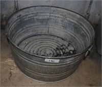 galvanized wash tub