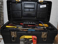 19" stanley tool box some contents