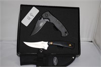 NEW 2pc knife set black handle
