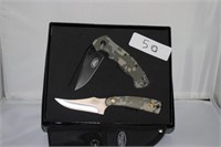NEW 2pc knife set digital camo handle