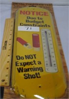 large metal thermometer