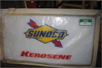 plastic sunoco kerosene sign 22"x37"