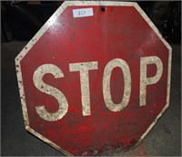 vintage heavy STOP sign 24"