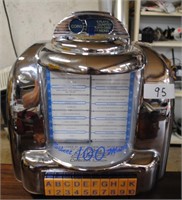 tabletop electric jukebox w/radio and cassette