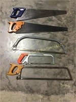 5 assorted saws