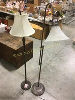 2 floor lamps about 64" tall