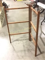 33” tall folding wooden drying rack