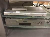 Samsung DVD player with remote & A VCR player