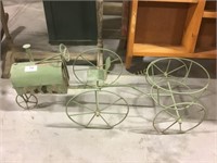 27" long Wire tractor plant stand