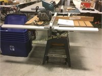 Craftsman 10" table saw with 2 wheels
