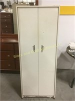 63" tall metal utility cabinet with 4 shelves