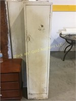 61.5" tall narrow metal utility cabinet