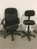 2 computer chairs