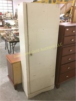 65" tall wooden utility cabinet