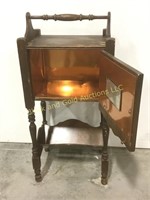 29" tall wooden smoking stand