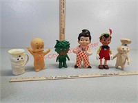 Vintage Pinocchio, big boy, Casper and Pillsbury