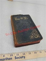 1892 leather bound Edgar Allan Poe poetry book