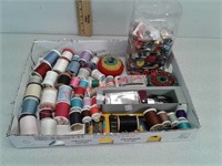 Sewing thread needles and buttons and more