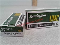 100 rounds Remington 9 mm Luger ammo ammunition