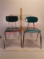 2 child's school chairs