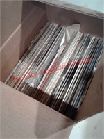 Box of record vinyl albums