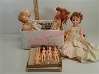 - lot of vintage dolls