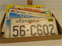 14 Nebraska license plates various years 56 county