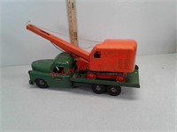 Vintage Structo Toys metal flat bed truck & steam