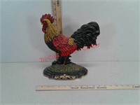 Cast iron rooster deco